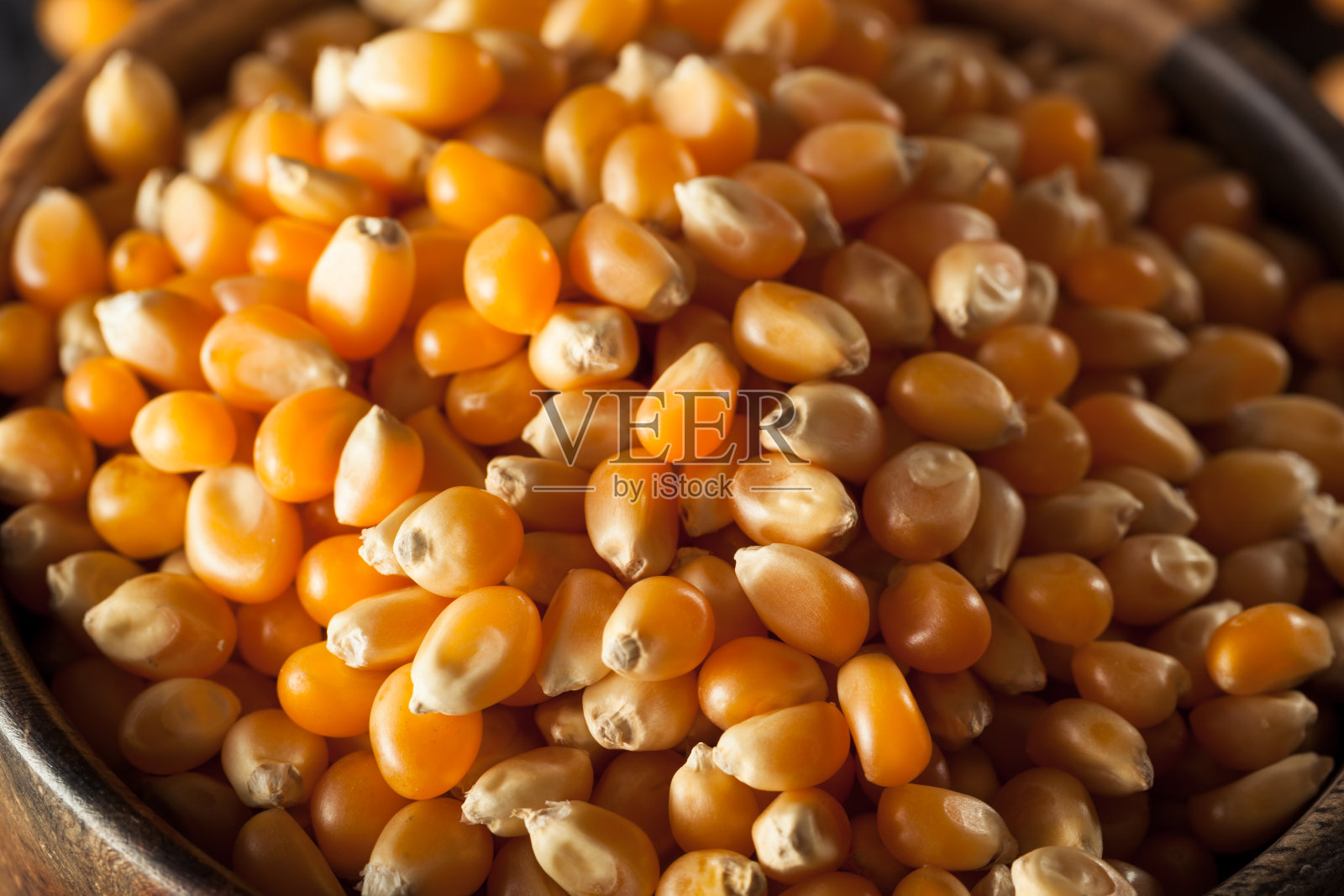 有机黄爆米花照片摄影图片