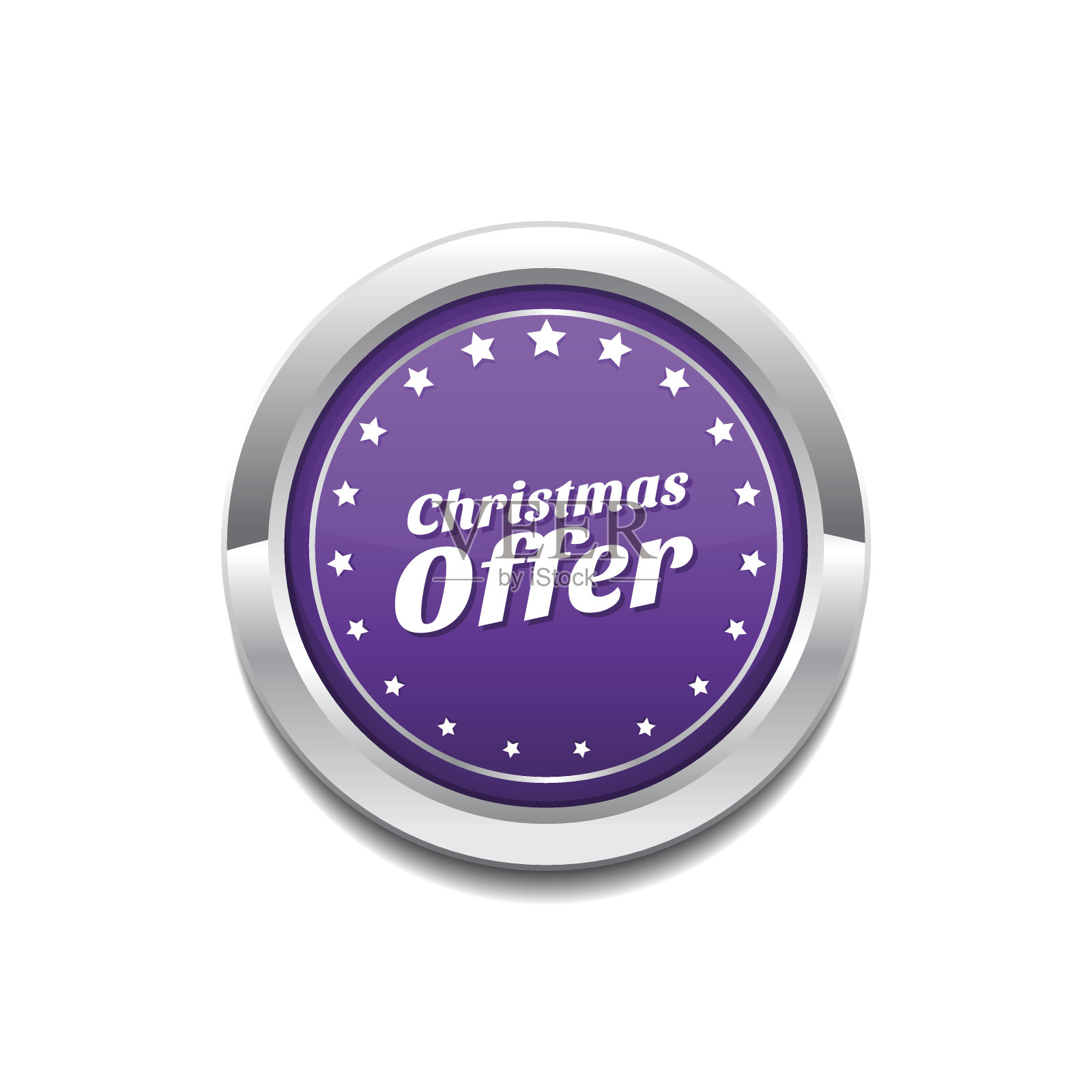 圣诞提供紫色矢量图标按钮设计元素图片