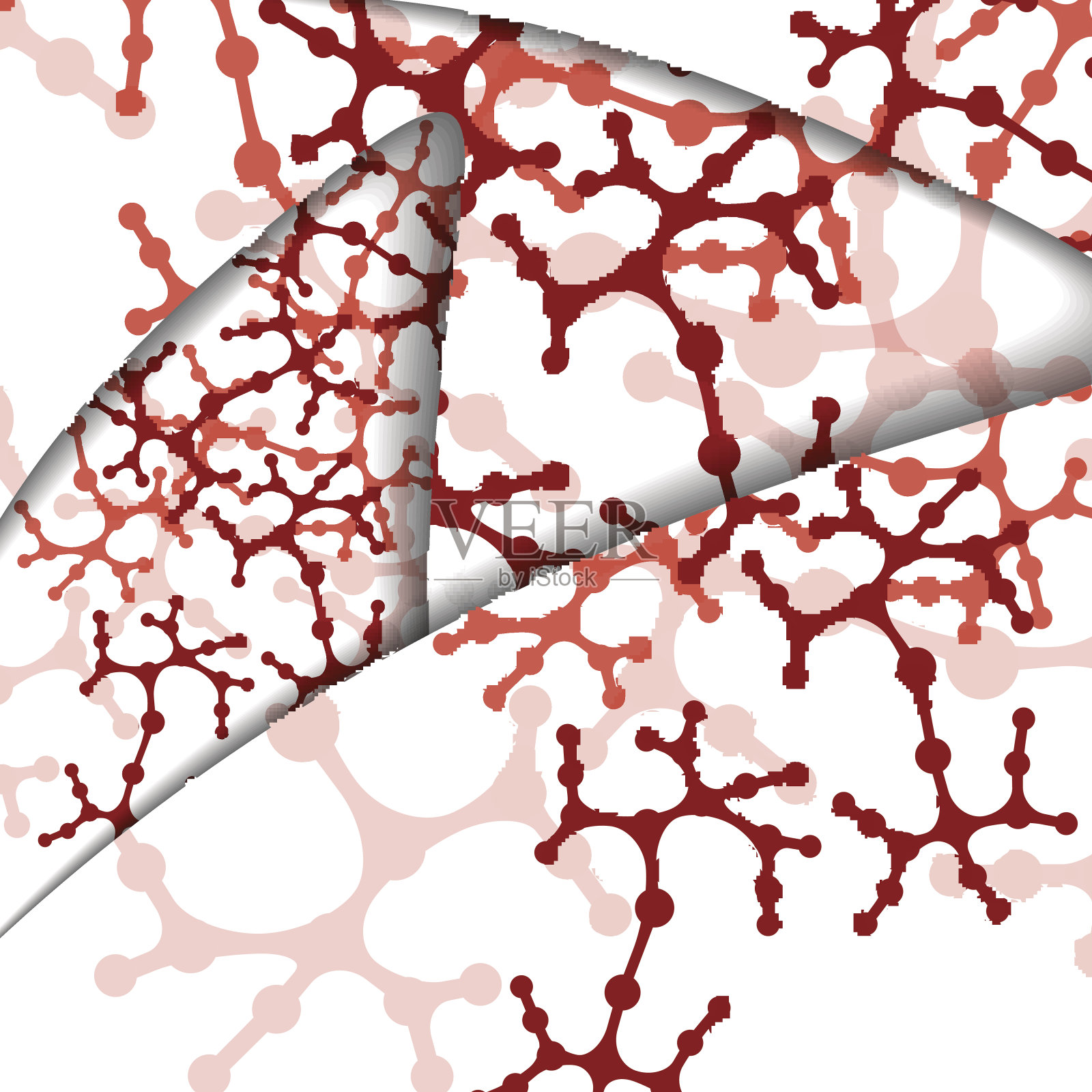 Dna彩色插图。插画图片素材