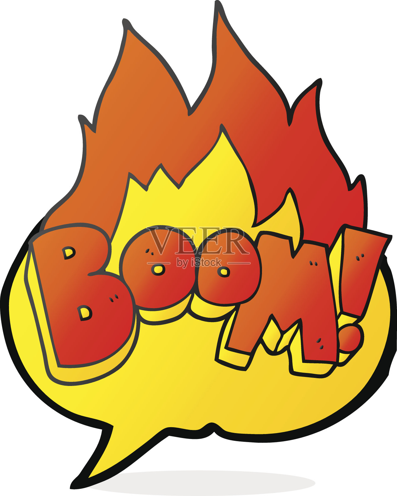 演讲泡沫卡通繁荣设计元素图片