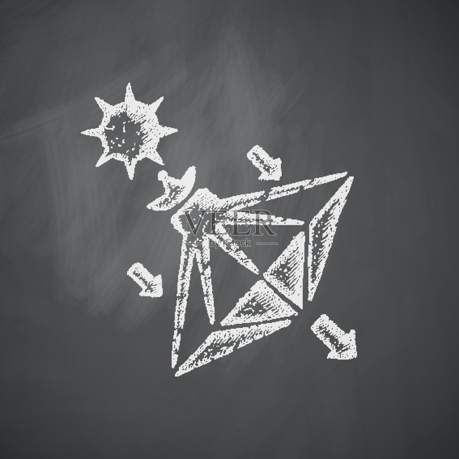 太阳帆的图标插画图片素材