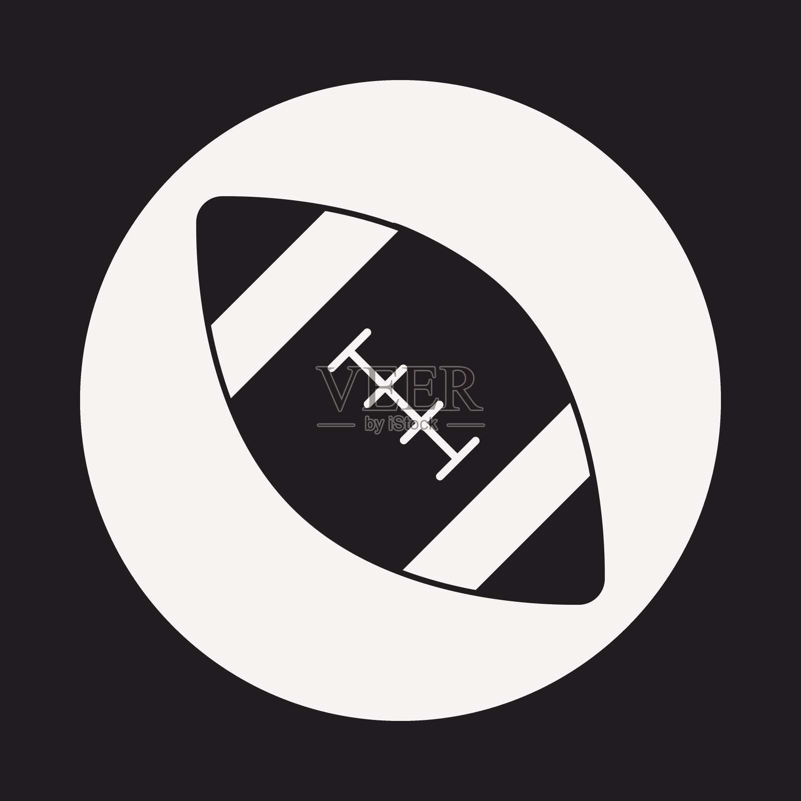 美式足球的图标插画图片素材