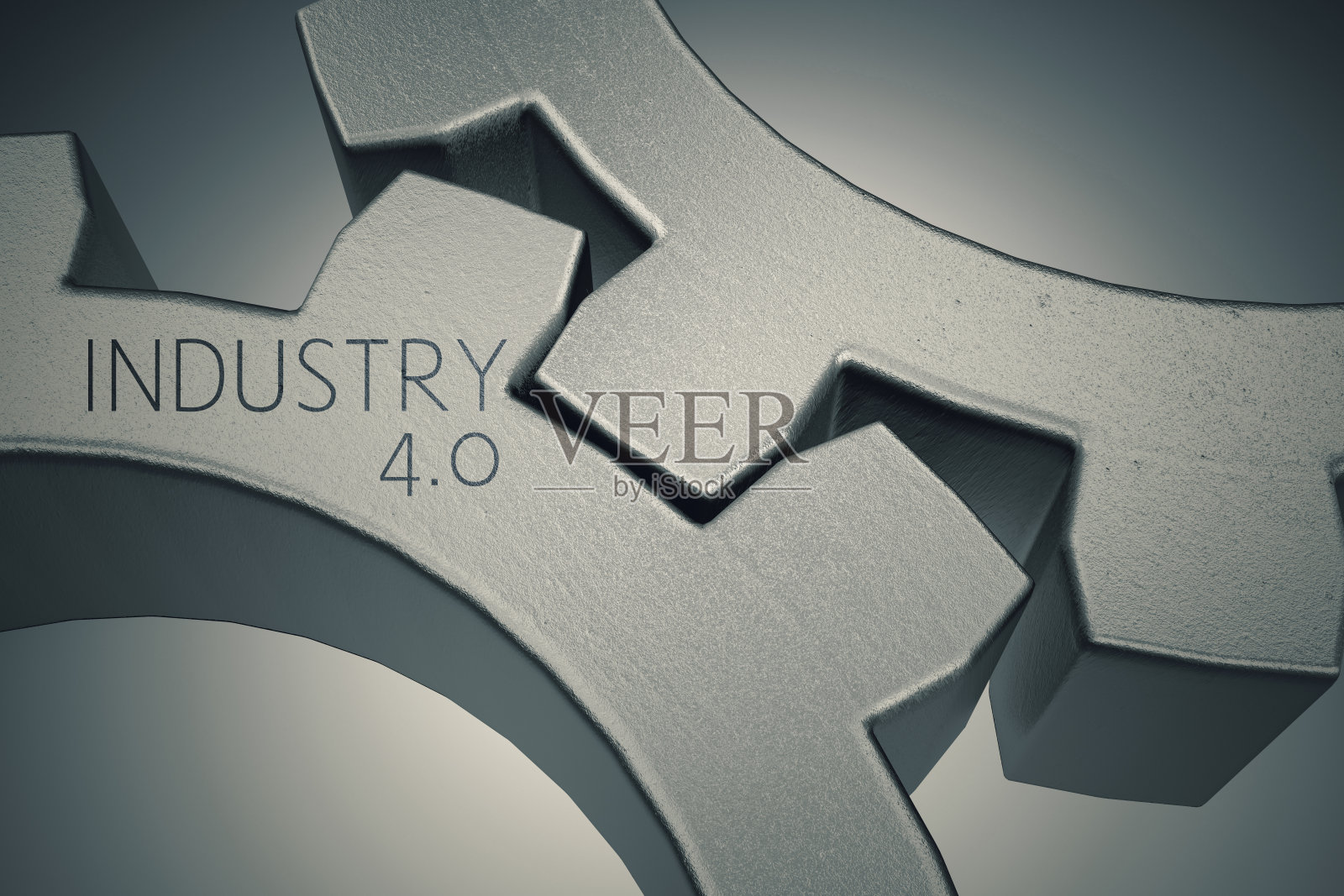 工业4.0与齿轮照片摄影图片