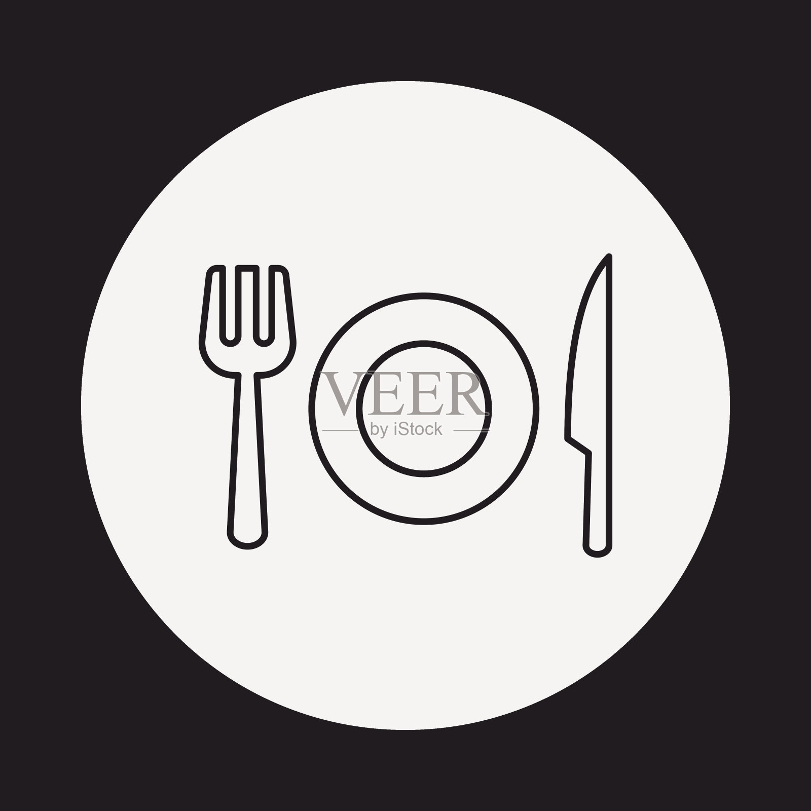 餐具行图标插画图片素材