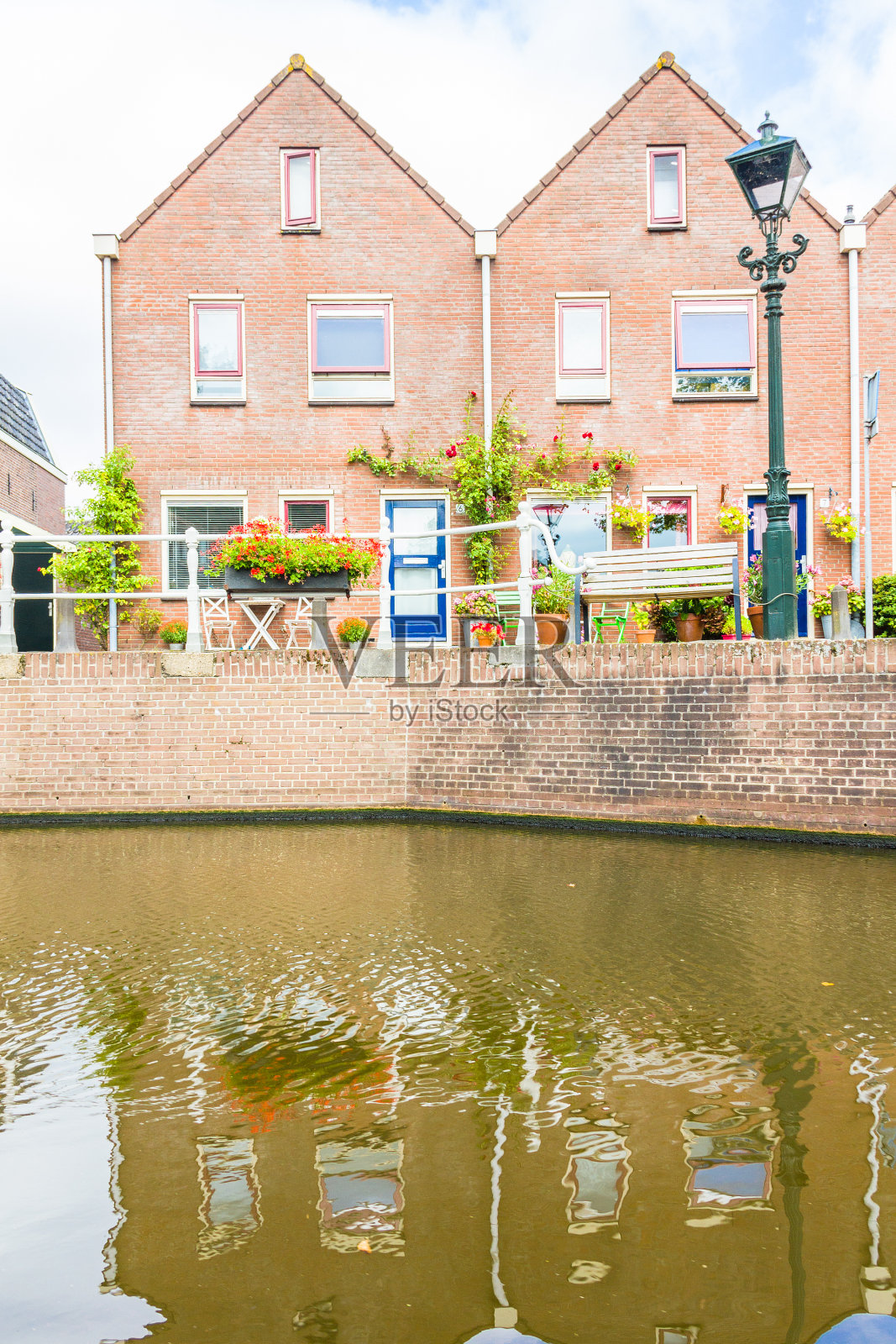 荷兰阿尔克马尔运河照片摄影图片