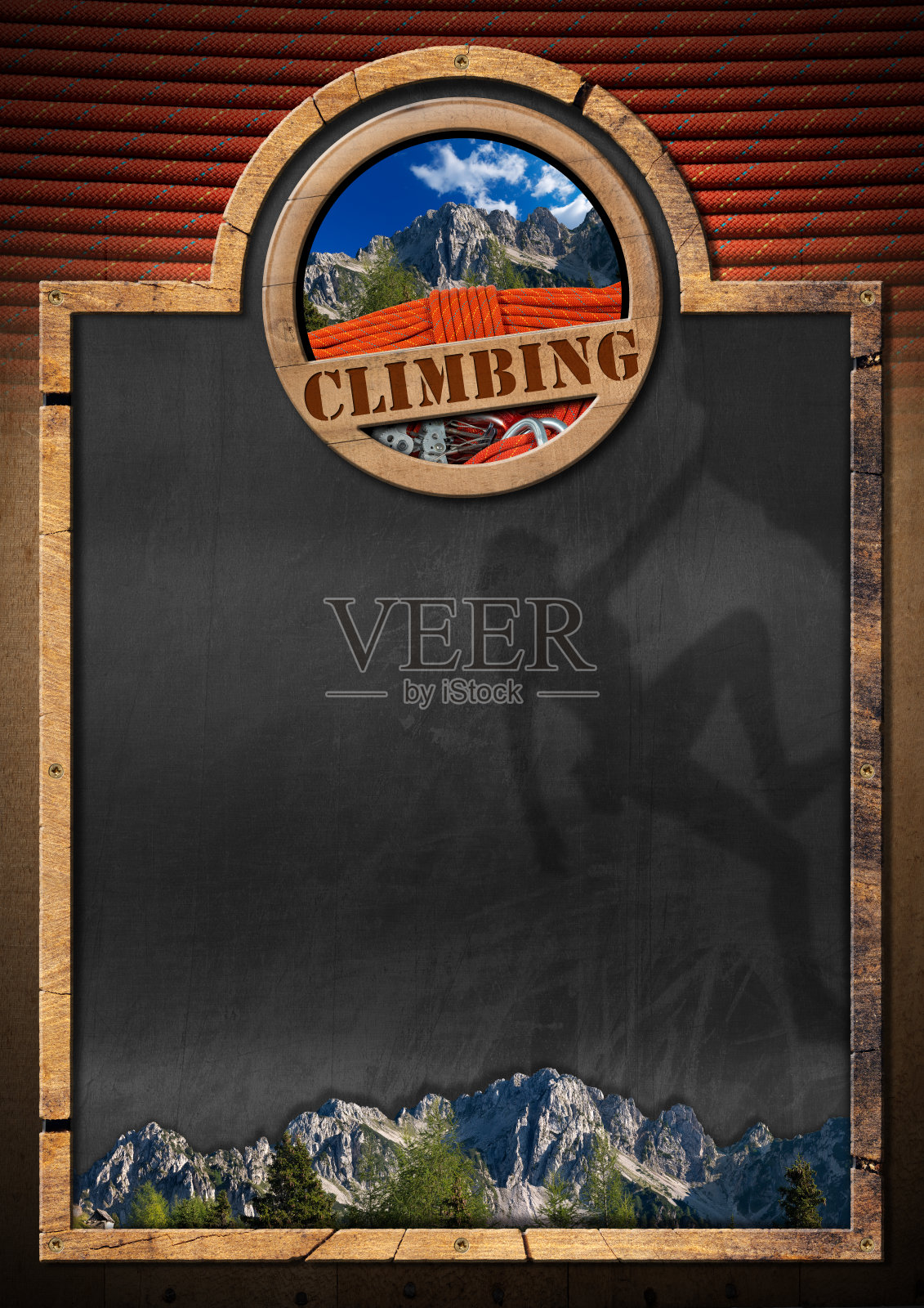 攀岩运动黑板照片摄影图片