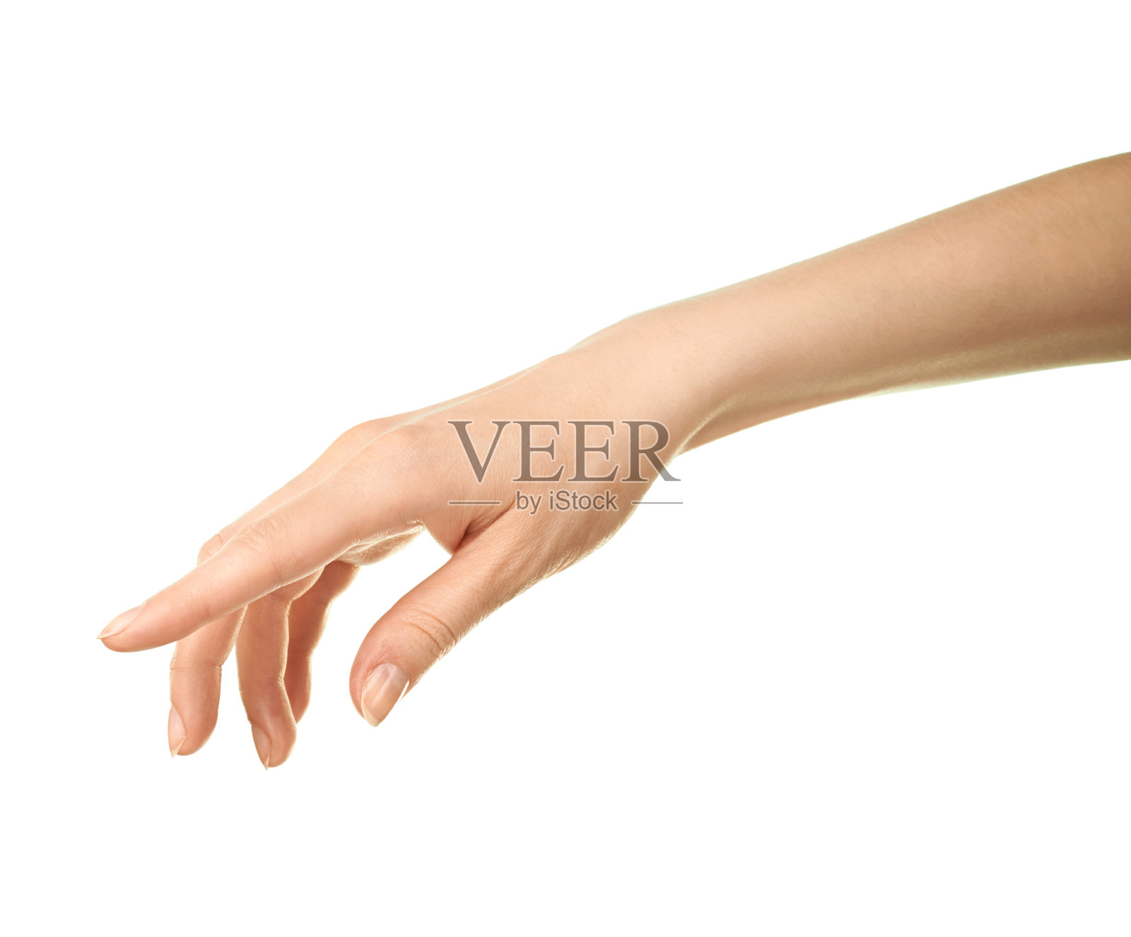 女性白人手势孤立照片摄影图片