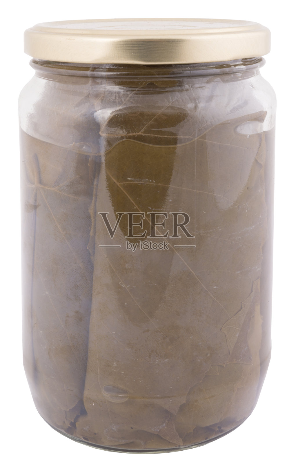 葡萄叶在罐子里照片摄影图片