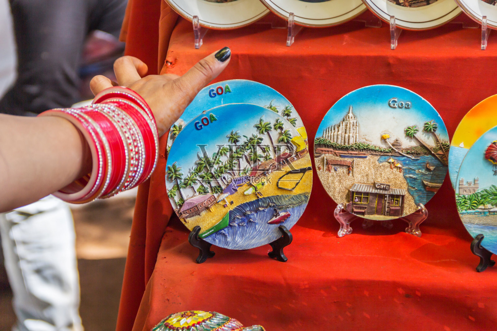 果阿的跳蚤市场照片摄影图片