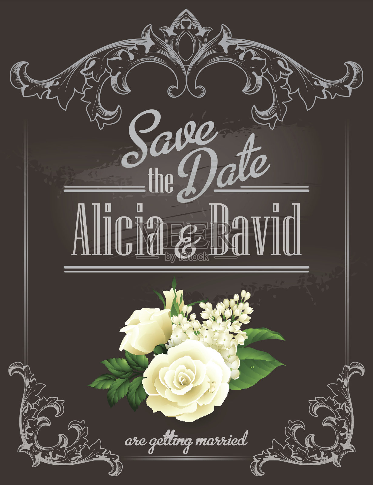 保存日期。矢量图设计模板素材