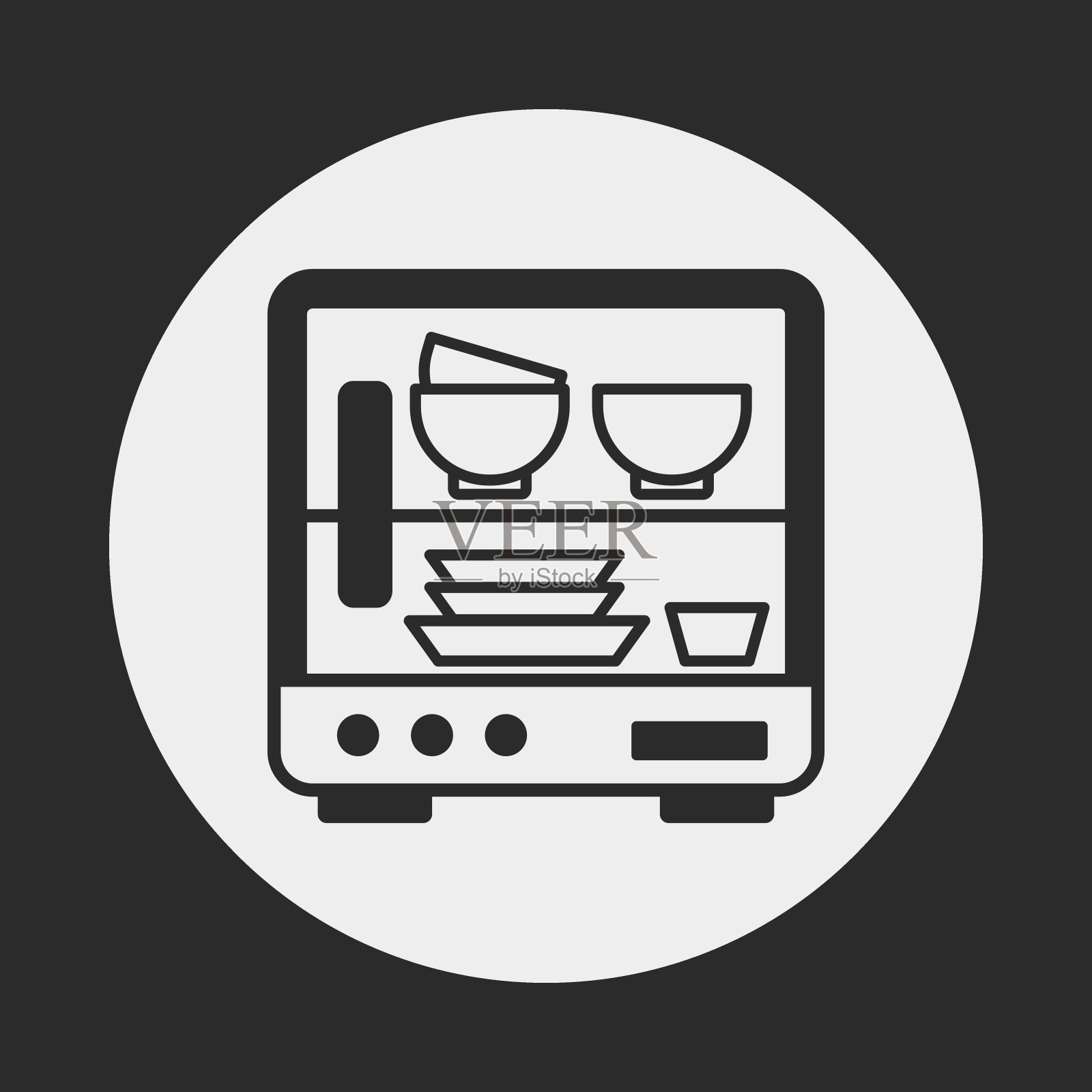 洗碗机的图标图标素材