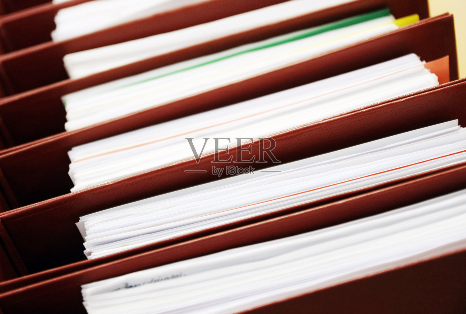 办公室的文件夹照片摄影图片