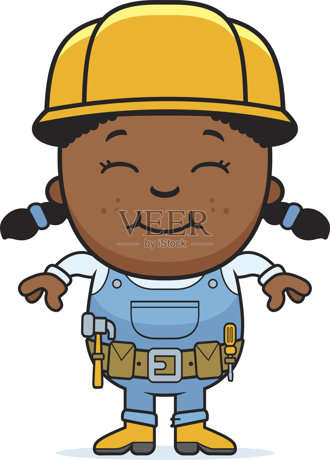 建筑商的女孩设计元素图片