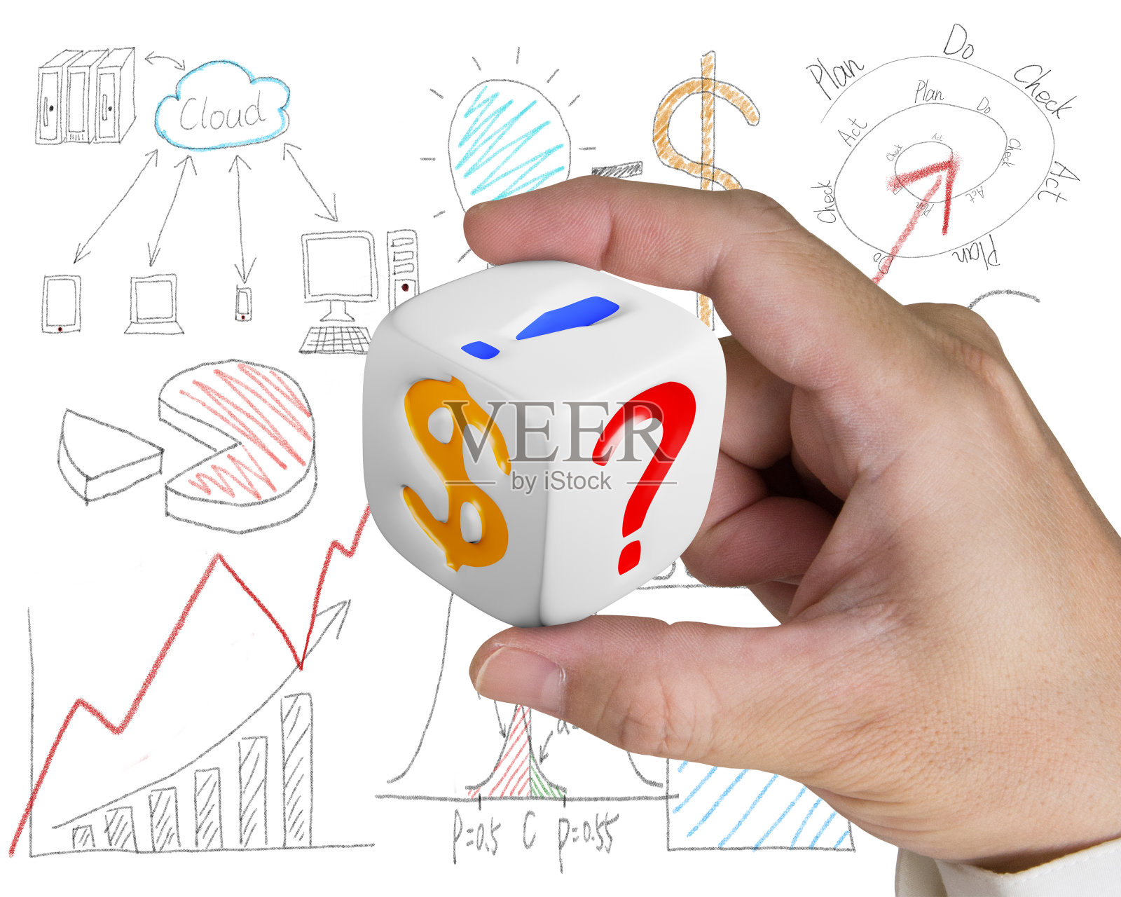 手持白色骰子的手指照片摄影图片