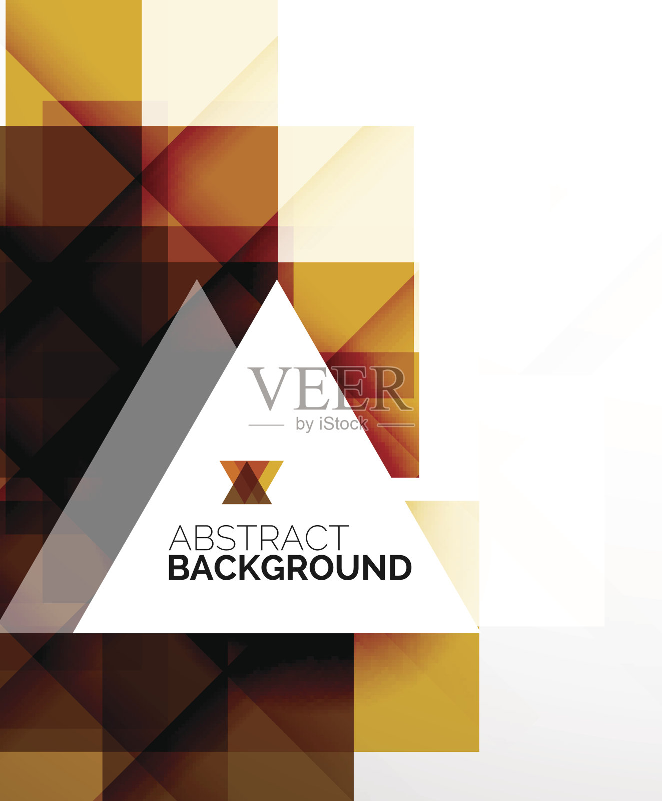 方形抽象布局，业务模板插画图片素材