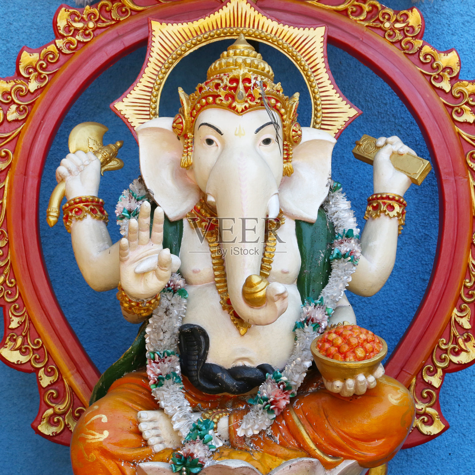 印度教神Gannesa照片摄影图片