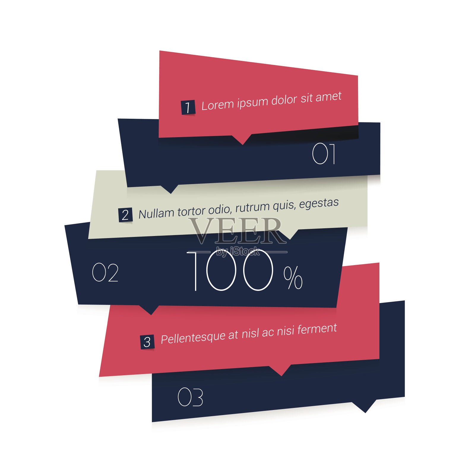 蓝色日程表，标签，横幅。极简矢量设计信息图。设计模板素材