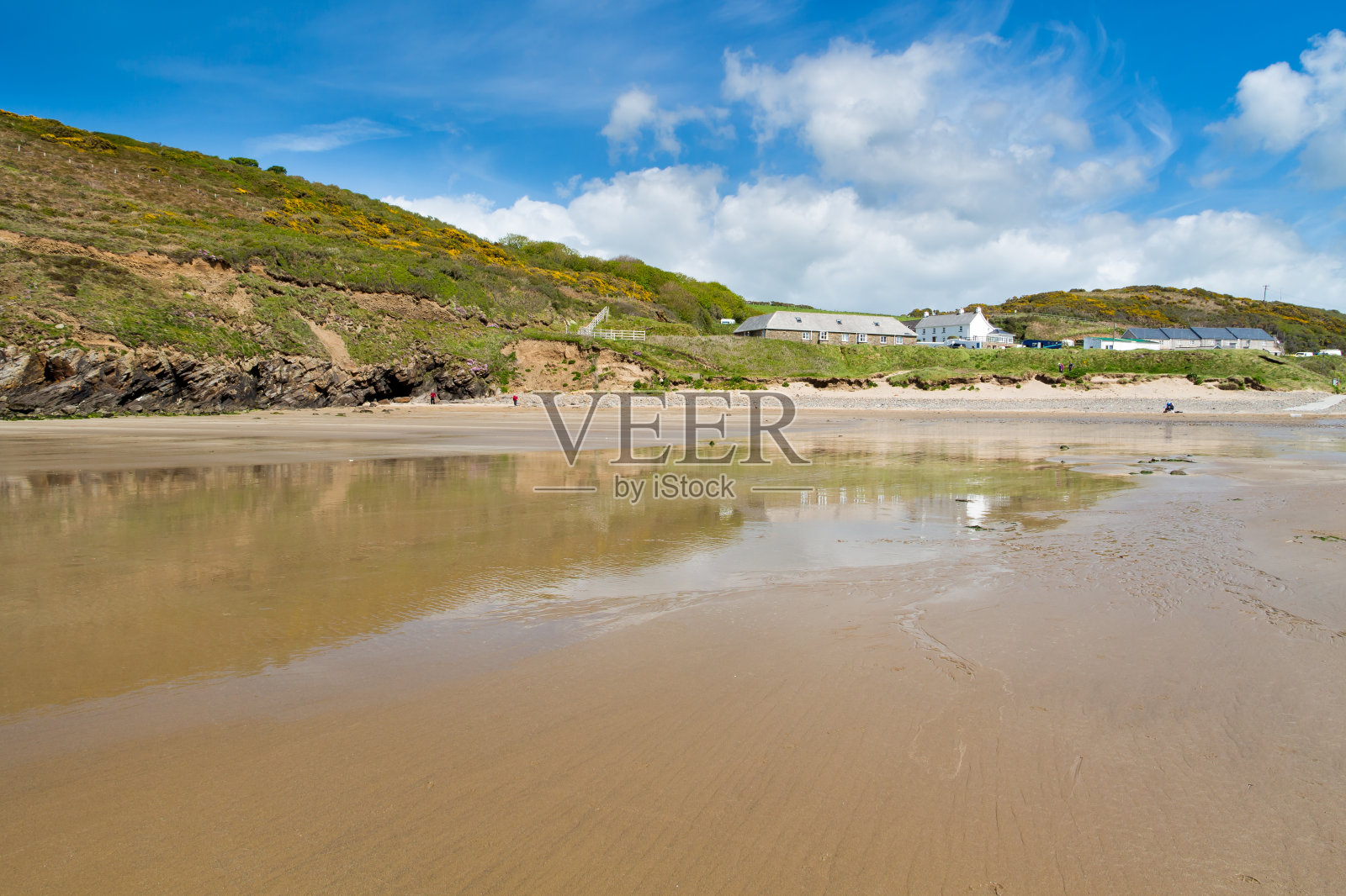 威尔士彭布罗克郡的诺顿港照片摄影图片