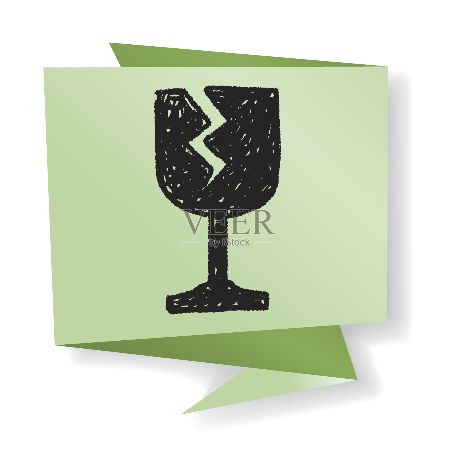 脆弱的眼镜涂鸦插画图片素材