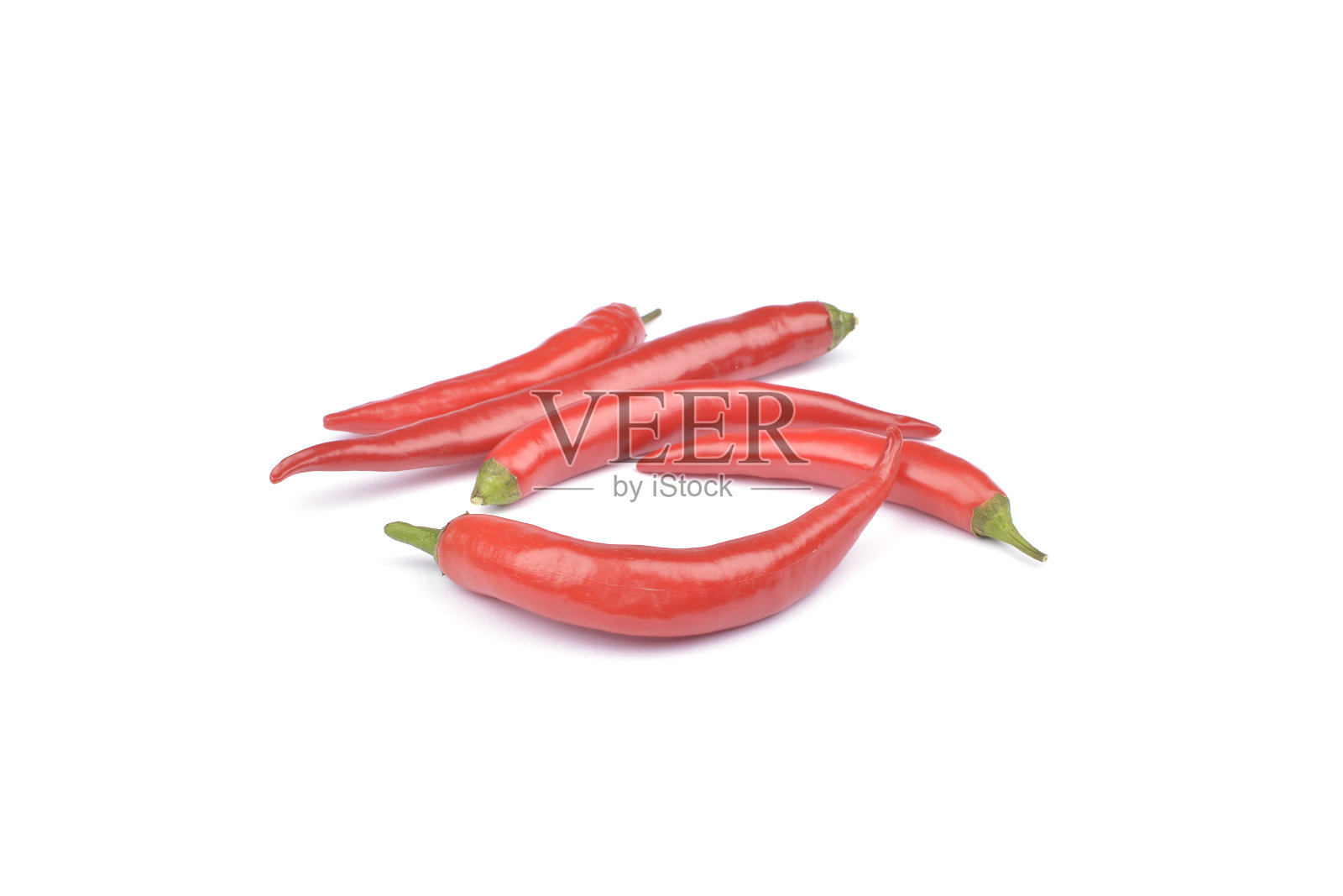 红辣椒孤立在白色背景上照片摄影图片