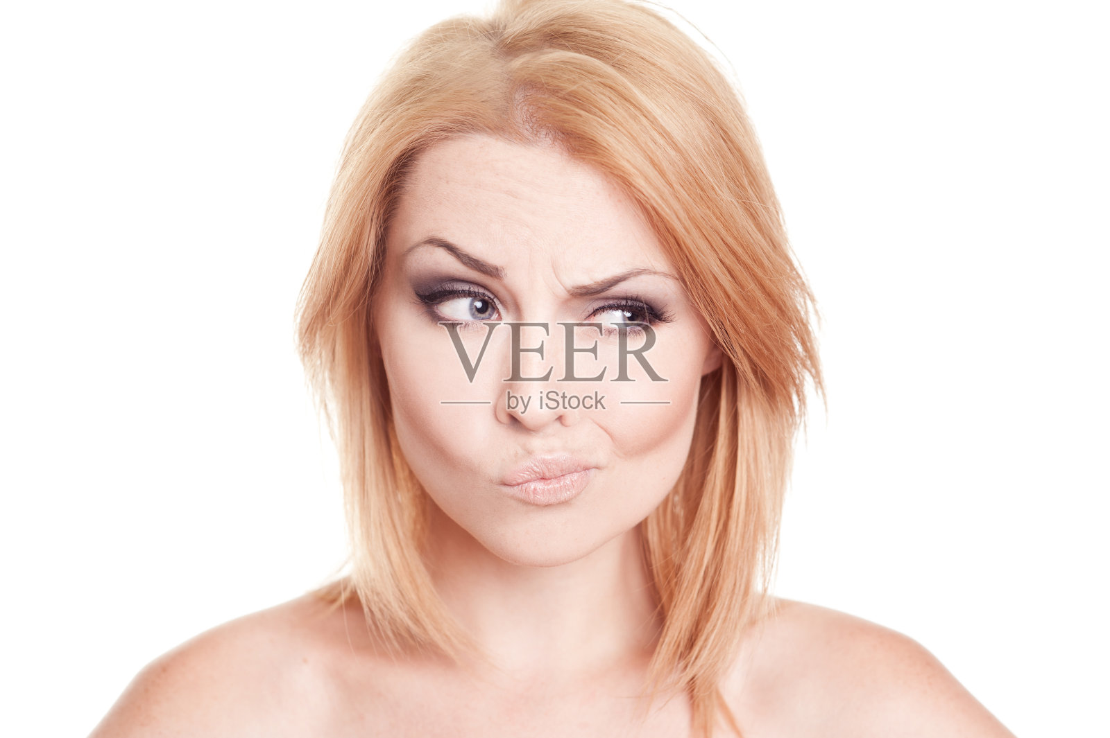 特写情感的女人肖像照片摄影图片