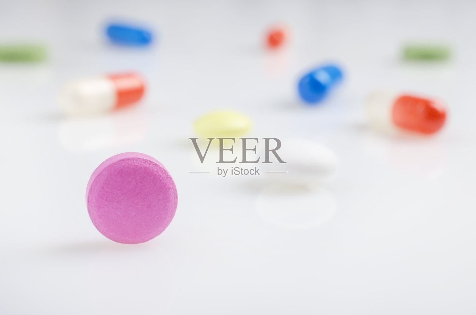 彩色医学平板电脑照片摄影图片