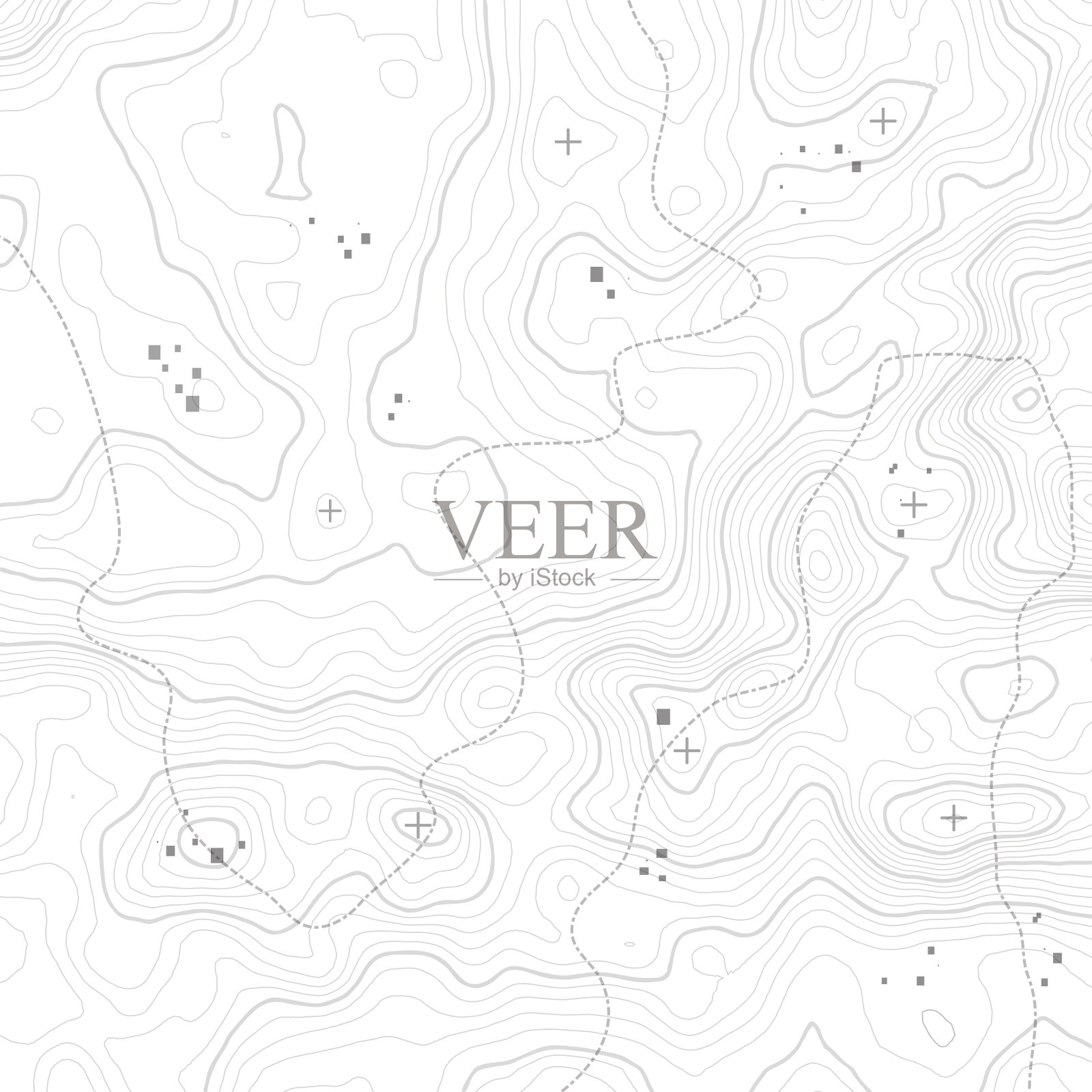 地形图背景概念与空间为您的副本。地形插画图片素材