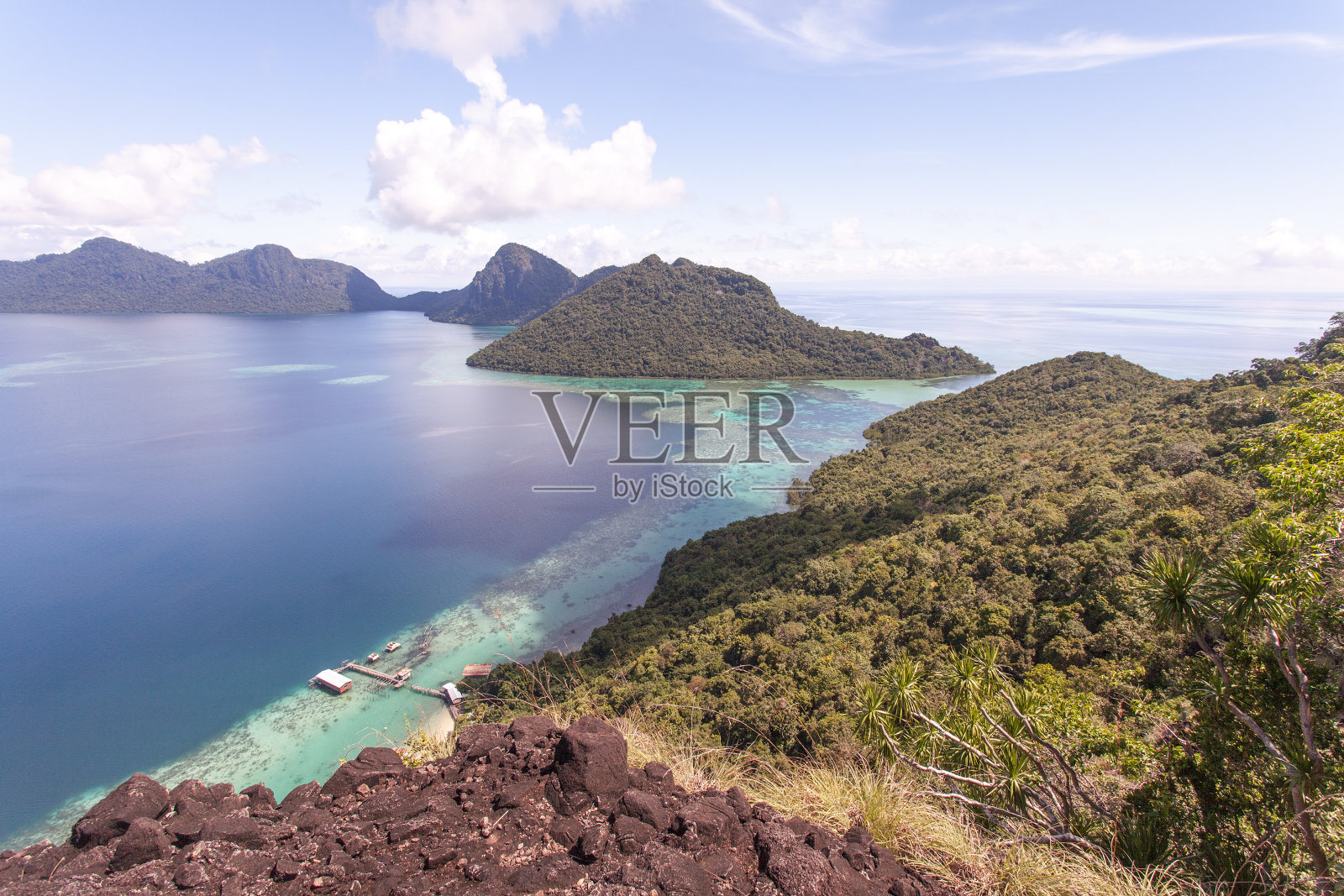 美丽的敦萨卡兰海洋公园全景。照片摄影图片