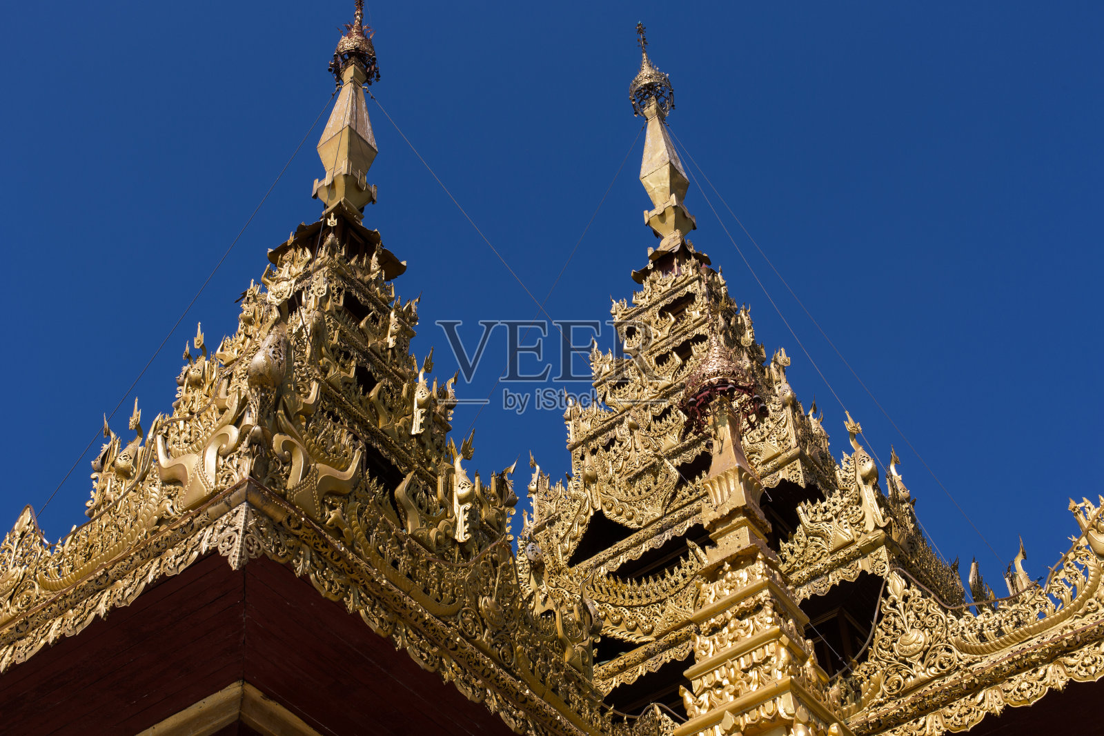 缅甸仰光的寺庙外景照片摄影图片