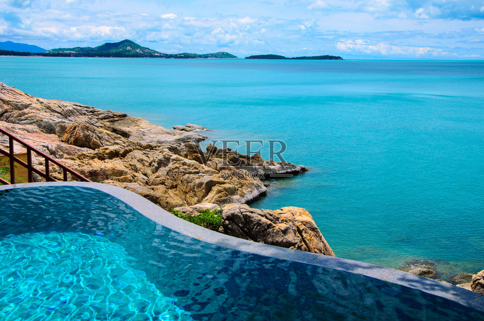 海景游泳池照片摄影图片