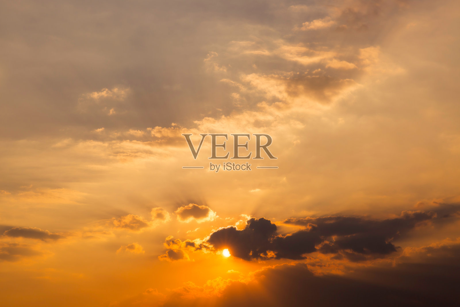 日落的天空照片摄影图片