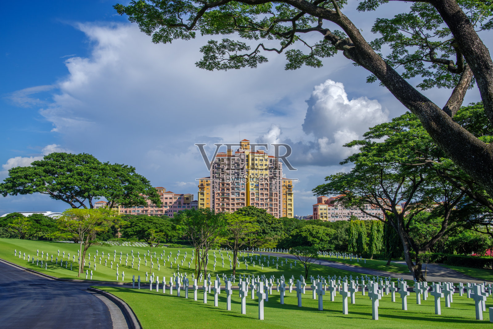 马尼拉美国公墓，马尼拉，菲律宾照片摄影图片