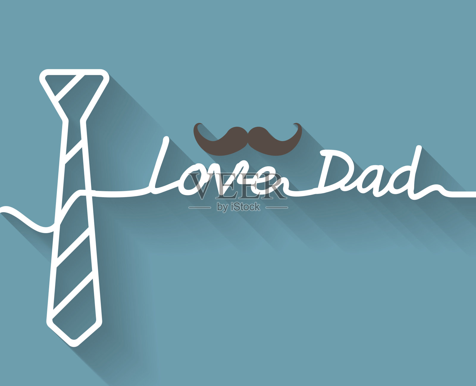 父亲的一天插画图片素材