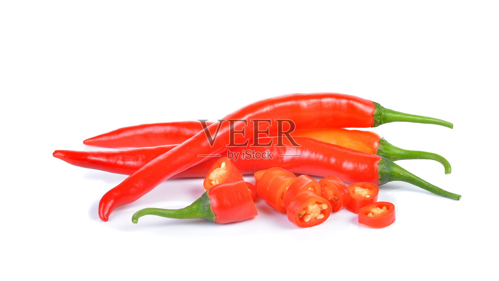 辣椒孤立在白色背景上照片摄影图片