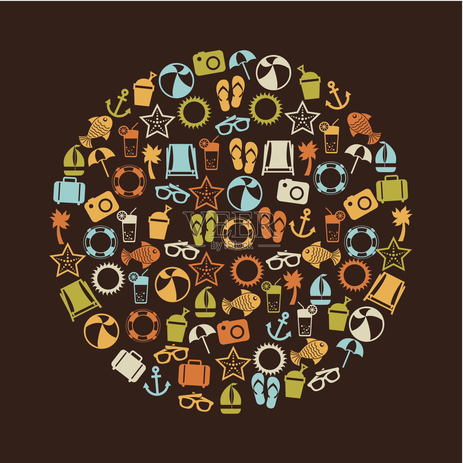 夏季设计插画图片素材