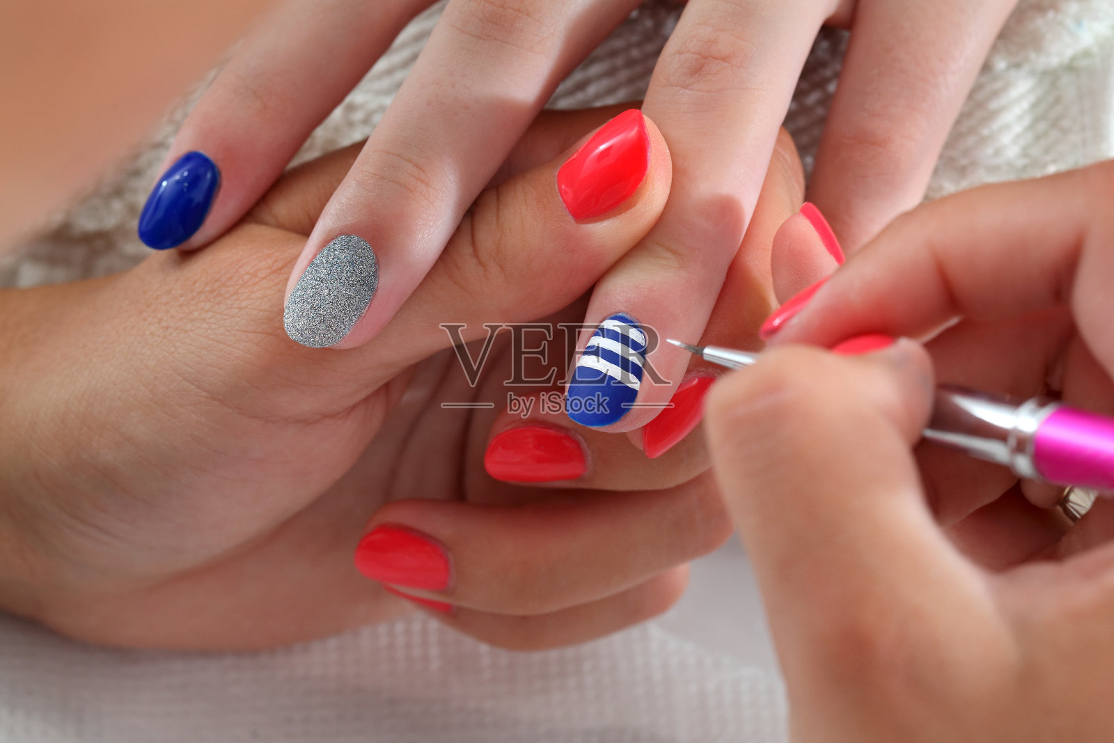 指甲美容照片摄影图片