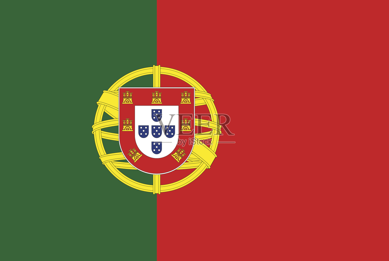 葡萄牙国旗插画图片素材