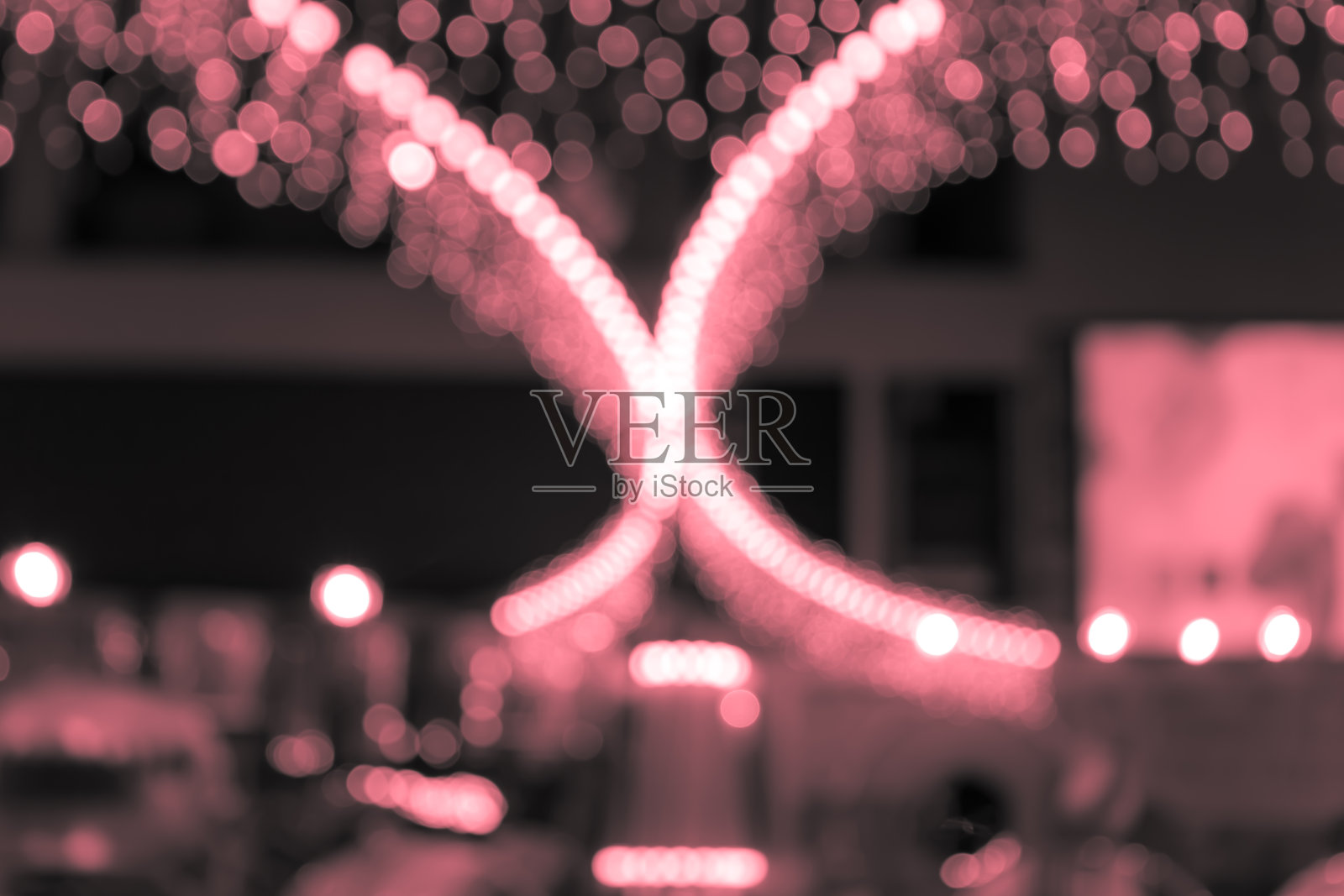 抽象背景颜色的散景圈为圣诞节照片摄影图片