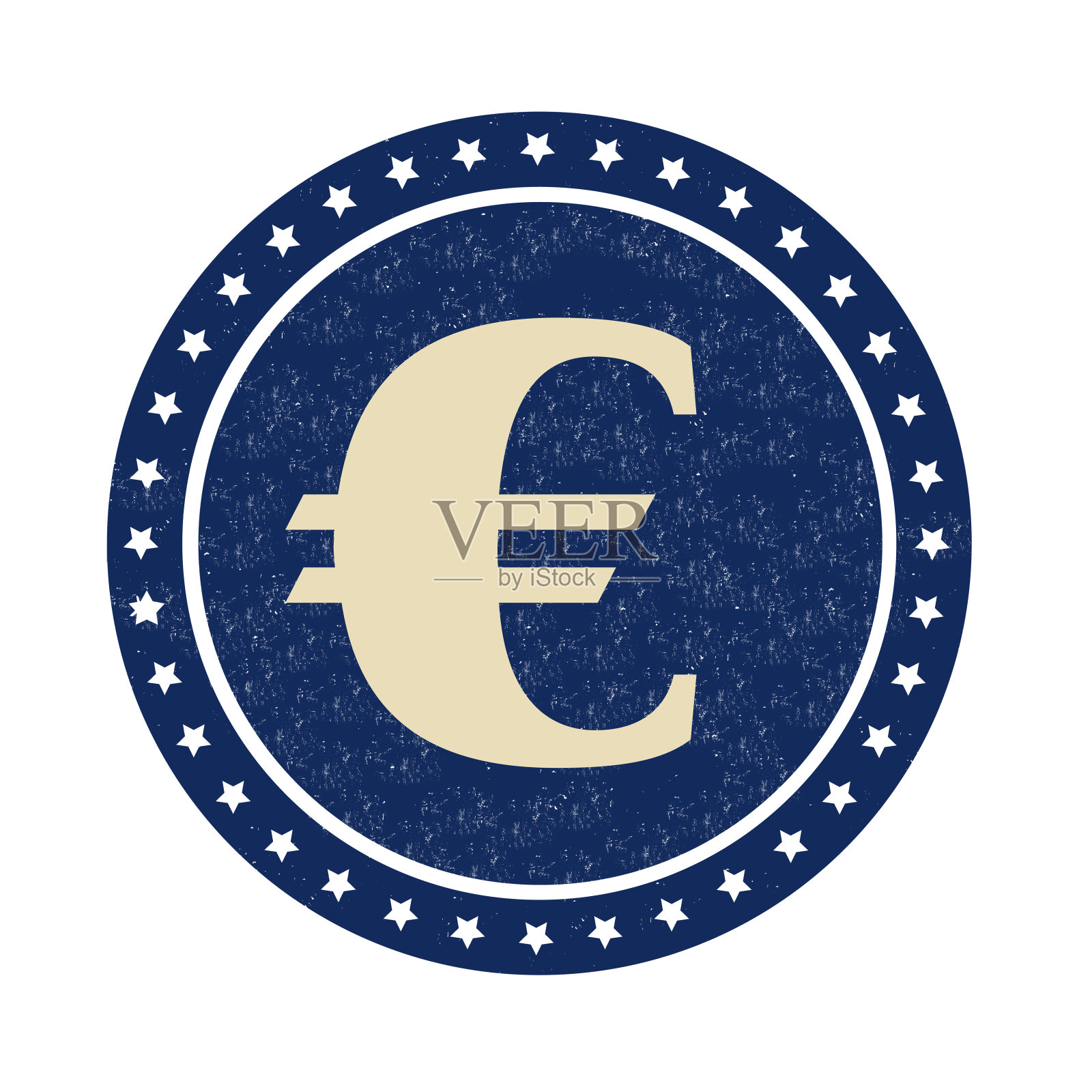 欧元史坦普插画图片素材