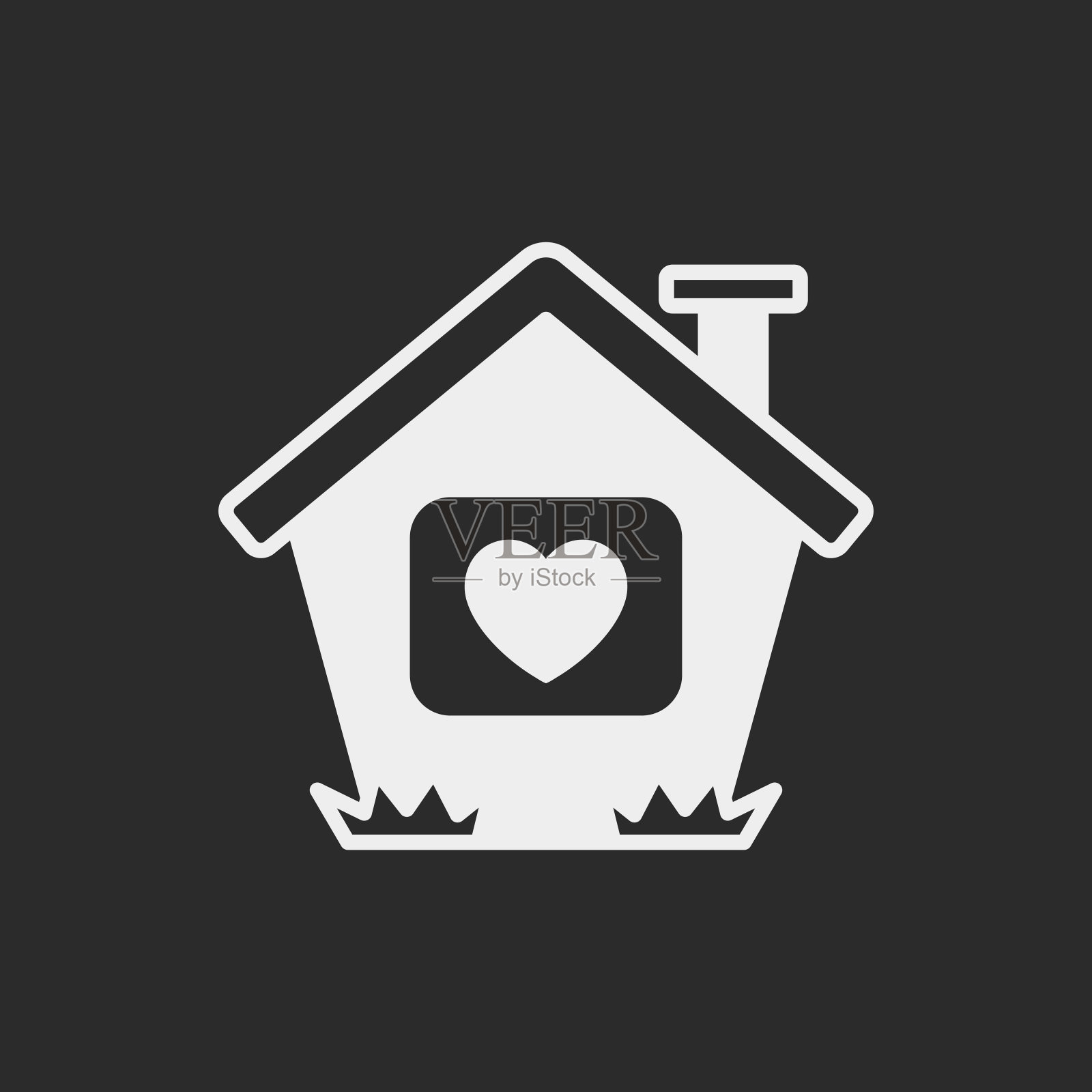 爱的房子图标设计元素图片