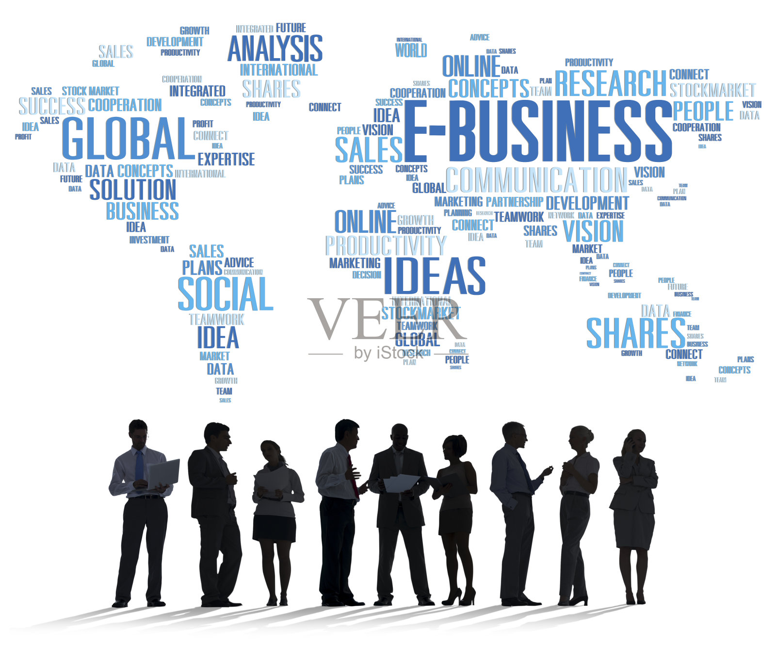 电子商务全球商务在线世界概念照片摄影图片