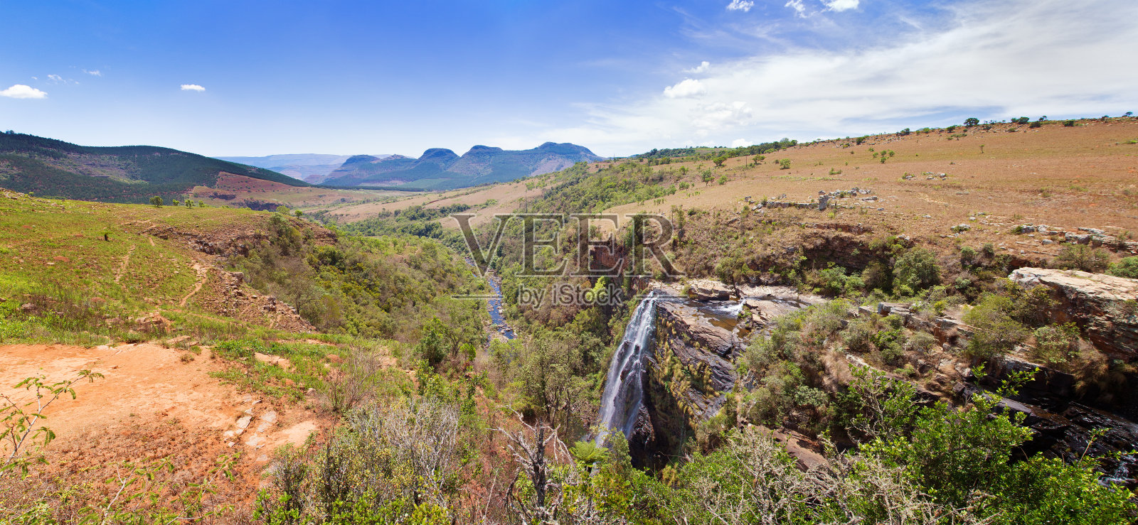 上帝的窗户瀑布照片摄影图片