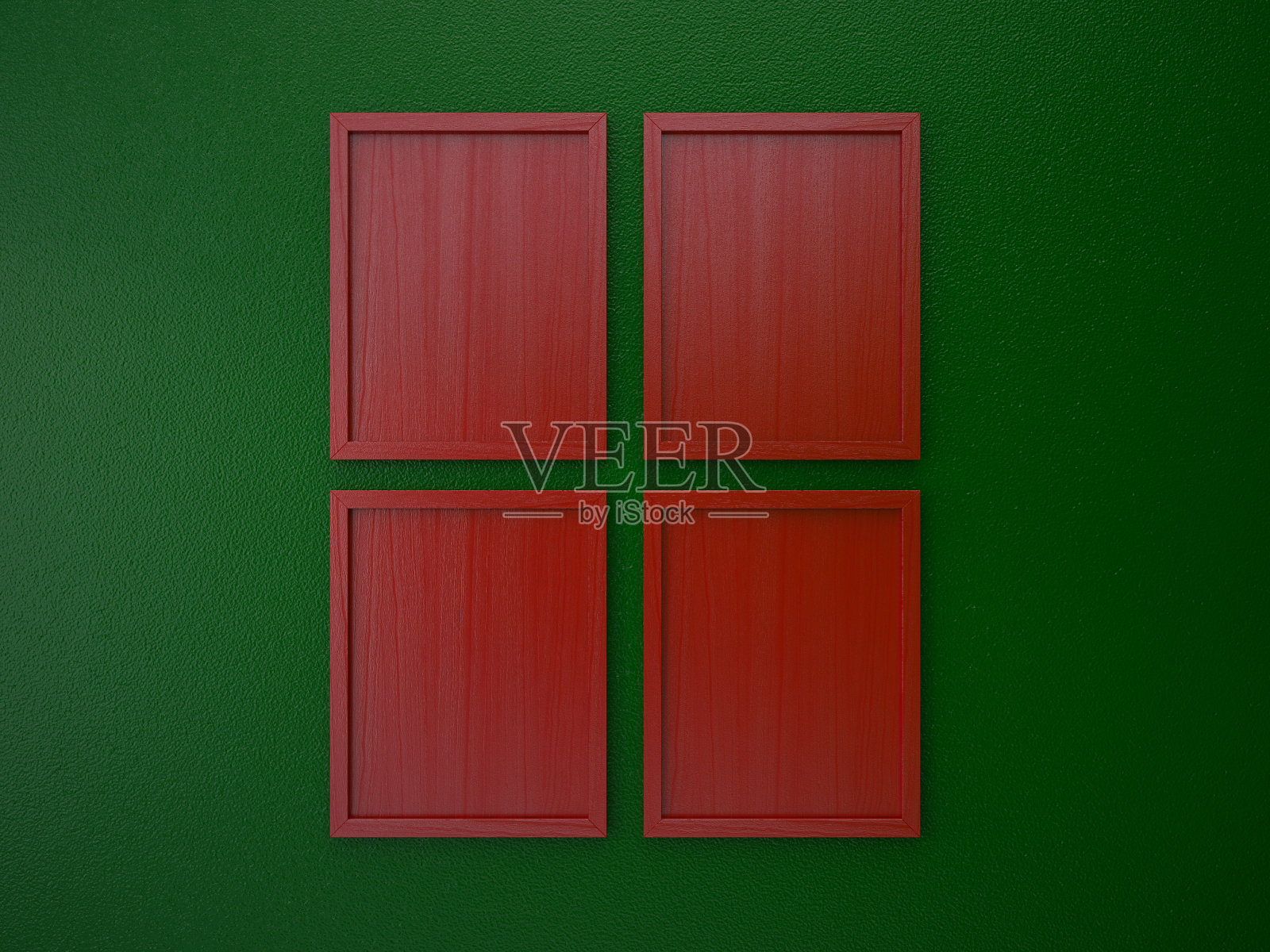 内墙空白边框红绿色调照片摄影图片