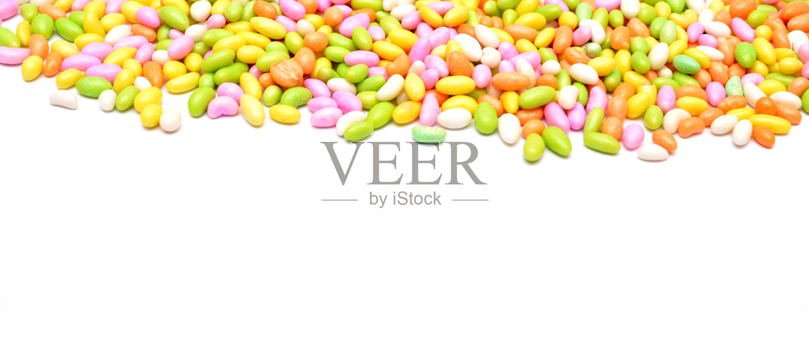 甜糖果彩色孤立在白色背景照片摄影图片