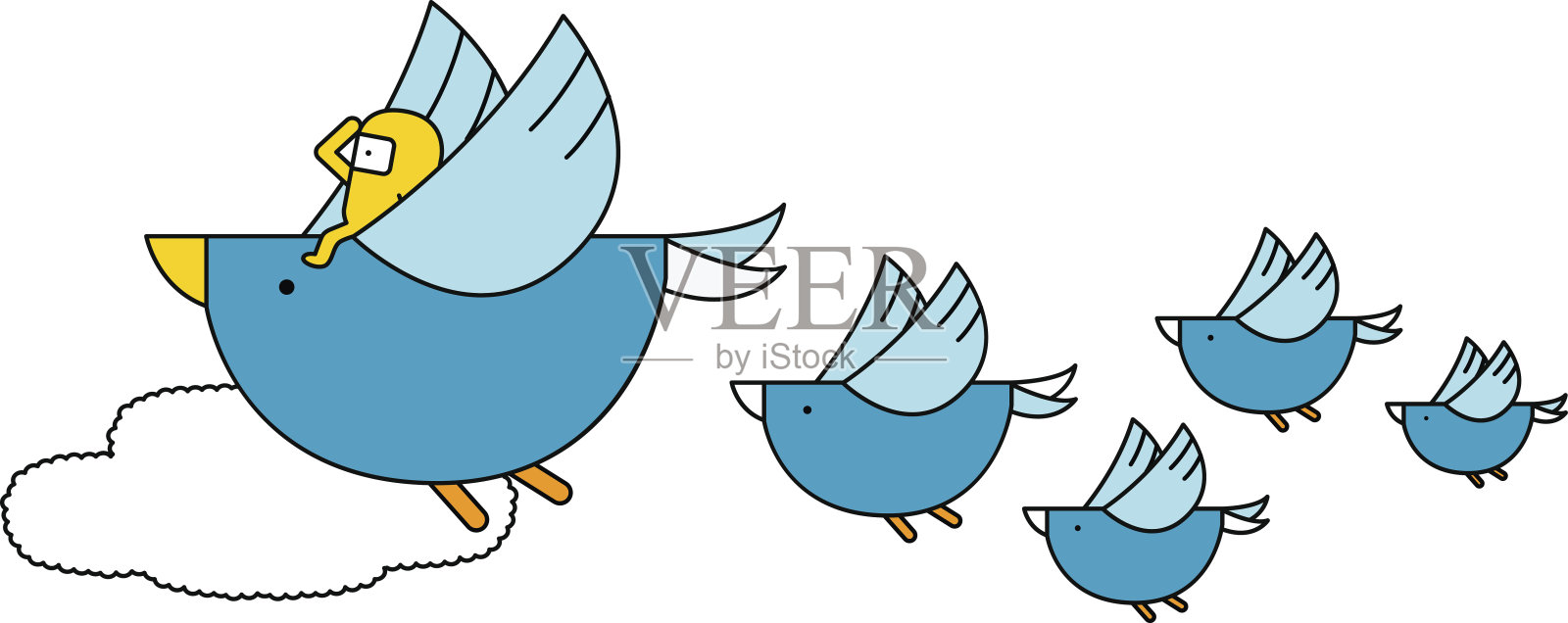 鸟瞰插画图片素材