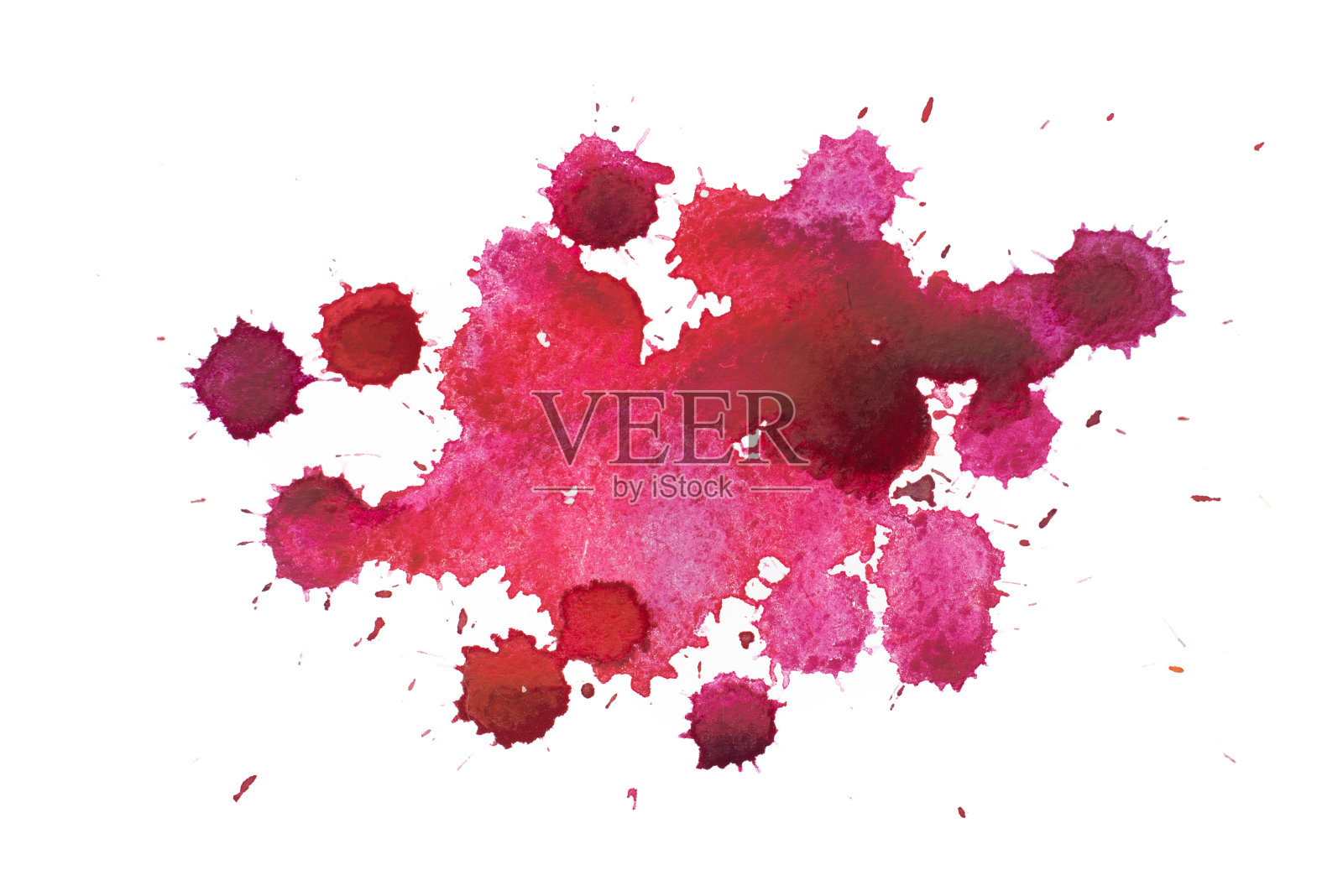 抽象水彩画水彩画手绘彩色造型艺术红色插画图片素材