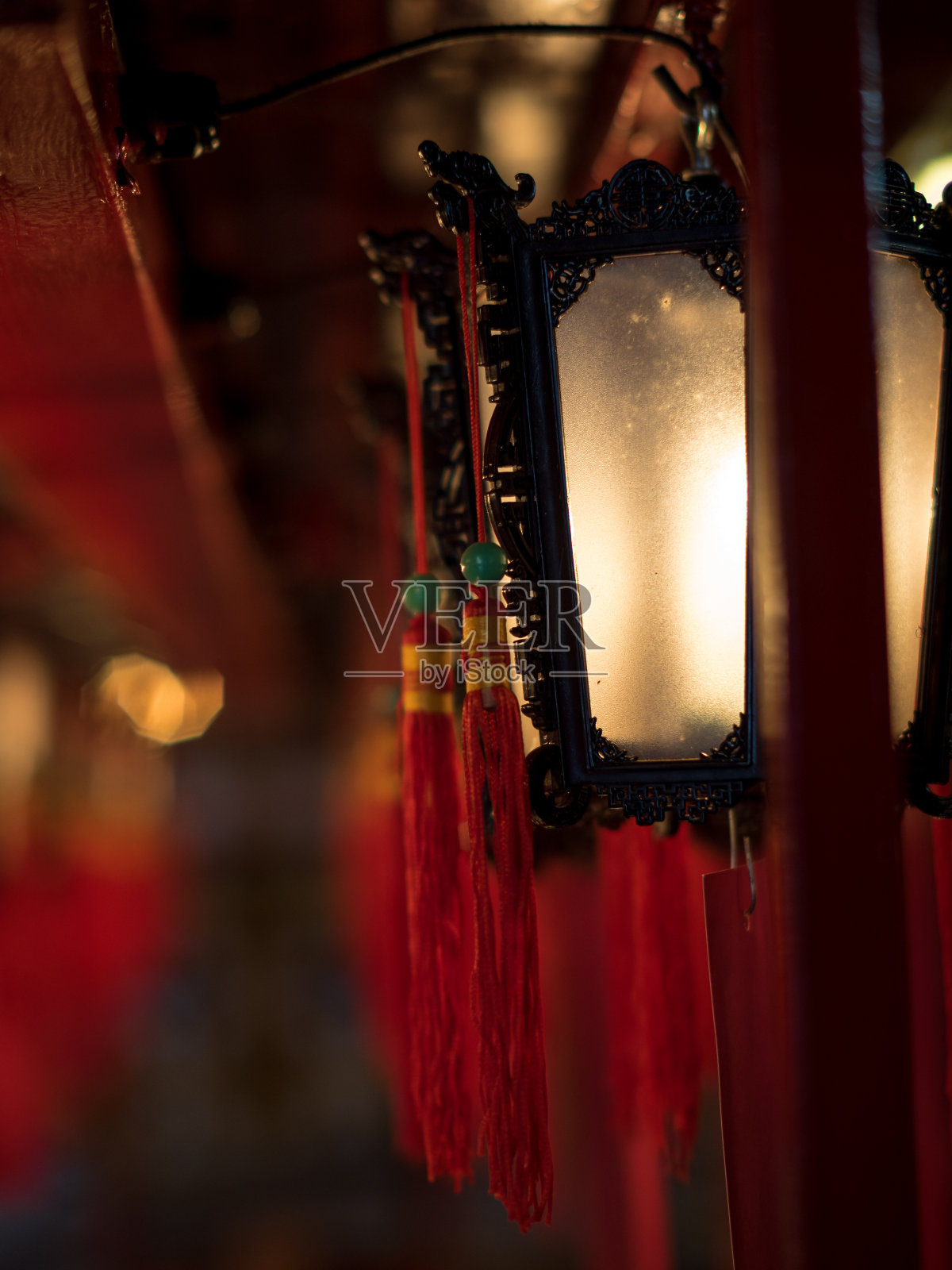 美丽的灯笼在满庙- 2照片摄影图片