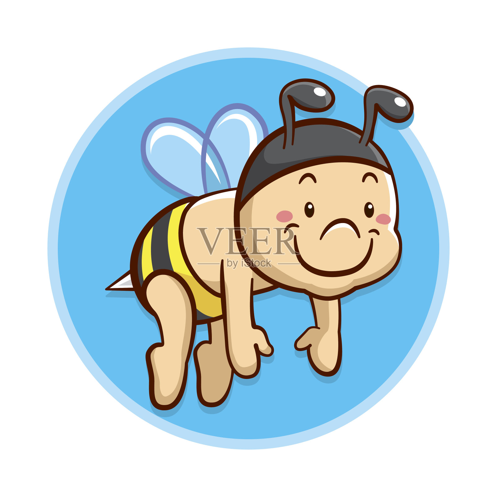 飞翔的小蜜蜂设计元素图片