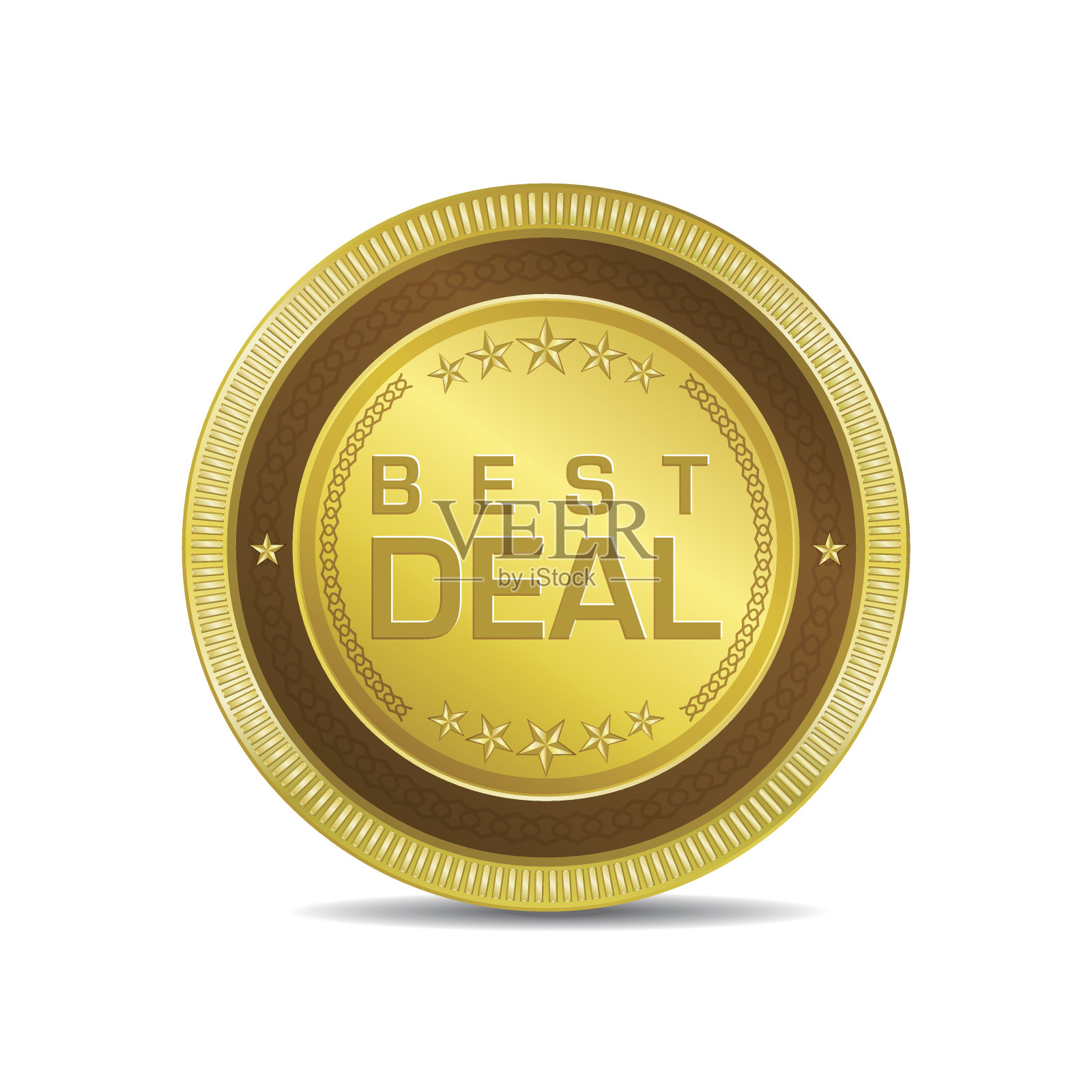 最好的交易光滑闪亮的圆形矢量按钮设计元素图片