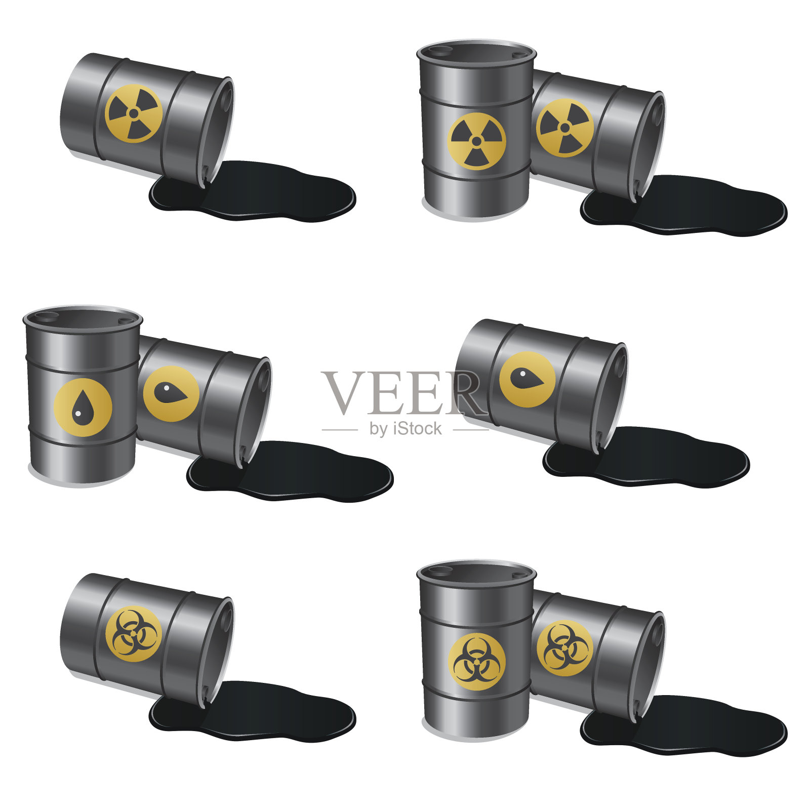 的桶。插画图片素材